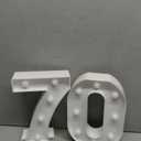 H:7.88 inches Light Up Numbers 70 Sign for Party Decor, 70th Birthday Decorations for Women, 70th Birthday Centerpieces Table Decorations for Men