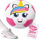 Move2Play, Hilariously Interactive Toy with Music & Sound Effects for Boy & Girl | Ball for Toddler & Baby | 6, 12, 18+ Months | 1, 2, 3+ Year Old (Soccer Ball - Unicorn)