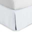 Bare Home Queen Bed Skirt - 15-Inch Tailored Drop Easy Fit - Bed Skirt for Beds - Center & Corner Pleats (Queen, White)