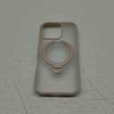 TORRAS 360 Spin Magnetic Stand for iPhone 16 Pro Case 6.3 inch, Fit for MagSafe, Built-in Kickstand & Ring Holder, Mil-Grade Protective Translucent Hard PC Case for iPhone 16 Pro, Rose Gold, 2024