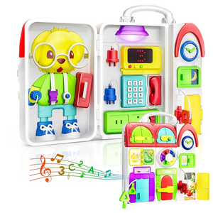 Montessori Toys for 1 Year Old Boy Girl, Bilingual Learning Educational Toys for 1-2 Year Old, 1st Birthday Boy Gifts for Girl, Fine Motor Development for Baby 12-18 Months