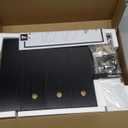 TEAMIX Wood Monitor Stand Riser-2 Pack, 2 Tier Adjustable Monitor Stand Dual Monitor Riser for 2 Monitors/Laptop/PC Black Computer Stand for Desk