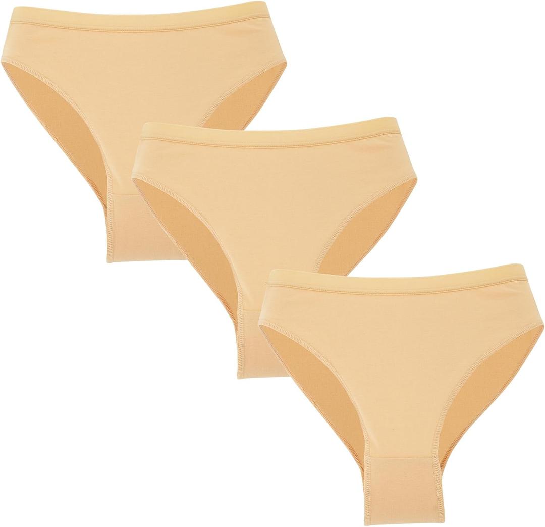 FEOYA Girls Dance Briefs Ballet Panties No Show Seamless 3 Pack High Cut Profession Ballerina Gymnastics Underwear 15Y