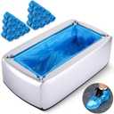 Shoe Cover Dispenser Automatic Machine with 200pcs Disposable Covers and Fits Most Shoes Size, Ideal Indoor Use for Home, Office, Hospital, Factory, Laboratory