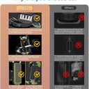 Bike Phone Holder, [Super Stable Metal] Motorcycle Phone Mount with Security Lock, Bicycle Phone Holder Handlebar with Soft Cushion & Adjustable Clip Compatible with 4.7''-6.8'' Phone (1 Pack)