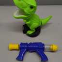 Moveable Dinosaur Shooting Toys for Kids 3-8 Years, Movable Shooting Target Toy with Air Pump Launcher, Interactive Competition Game Gift for Boys and Girls Ages 3 4 5 6 7 8 Years Old 