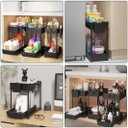 3 Pack Under Sink Organizers, 2-Tier Multi-Use Kitchen and Bathroom Organizers and Storage with Sliding DrawersBathroom Cabinet Organizer (Black, 12.8 Inch)