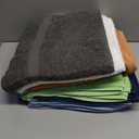 Towel and Linen Mart 100% Cotton 6 Pack Bath Towel Set, Quick Dry, Super Absorbent, Light Weight, Soft, (27 x 54 Pack of 6) Beige, White, Grey, Sky Blue, SAGE Green, Navy