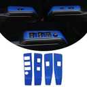 Front and Rear Doors 4pcs Look Interior Door Armrest Window Switch Panel Cover Trim Compatible with Toyota Tacoma 2016 2017 2018 2019 2020 2021 2022 2023 (Blue)