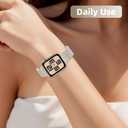 2 Pack for Apple Watch SE 3,2nd Gen Bands for Women Men,Starlight Metal Strap for Apple Watch Series 11,10 42mm,Mesh Stainless Steel Replacement for iWatch 9,8,7,6,5,4,3,2,1,SE,2nd,38mm,40mm,41mm