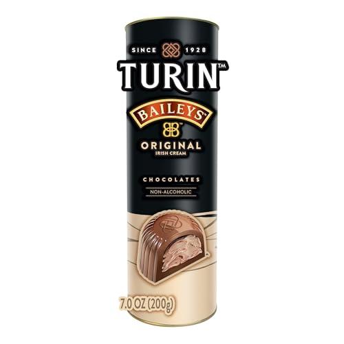 Pack of 2 Turin Baileys Milk Chocolate Truffles, Milk Chocolates Filled With Baileys Flavored Non-Alcoholic, 7oz Tube Great for Gifts and Treats (EXP 11/2025)