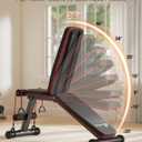 Foldable Weight Bench for Home Gym, Compact Workout Bench for Beginners, 47.2” x 15” x 41”