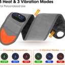 Cordless Heated Wrist Massager for Carpal Tunnel, Heated Wrist Brace, Wrist Heating Pad Wrap for Pain Relief, Wrist Hand Heating Pad, Hand Massager with Heat, Red Light for Carpal Tunnel, Gray