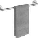 USHOWER Polished Chrome Towel Bar, 18-Inch Towel Racks for Bathroom Wall-Mounted, SUS304 Stainless Steel Towel Rod (Total Length 20-Inch)