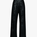 Women's Glitter Sequin Long Loose Pants Bling Party Clubwear Elastic Casual Pants, SIZE L