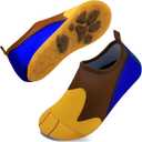 WateLves Kids Water Shoes Toddler Girls Boys Barefoot Non-Slip Quick Dry Aqua Socks for Beach Swim Walking (2.5-3 Little Kid, Puppy Footprint)