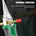 8-in-1 Wire Cutter/Wire Stripper with Voltage Tester and 12-250V AC/DC Dual Alarm For cutting/crimping/stripping/twisting/pulling wires on hot/neutral lines Electrician, HVAC, Automotive Repair Tool