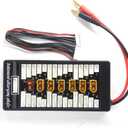 XT60 Parallel Charging Board 2S-6S Lipo Battery Charger Plate with 4mm Bullet Banana Connector Plug for Imax B6 B6AC Charger