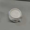 4pcs White Ceramic Seasoning Dishes Appetizer Plates,3 Inches