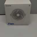 Gaiatop Desk Fan, 5-Inch Portable Electric Table Desktop Air Circulator Fans, Small but Powerful with 3 Speed 360 Adjustable Tilt for Cooling Home Dorm Office Bedroom Bathroom Kitchen, Beige