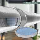 Vent Systems 8" Filter Replacement - Duct Filter - G4 Class Filtration Purifier System with Steel Mesh Screen - Air Vent Filters for Dust Collection/Air Purification - Rigid/Flexible Vent Hose