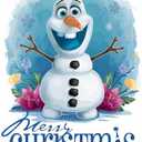 Children Merry Christmas Adorable Cartoon Wall Decal Decoration Kids Movie Character Cute Snowman Friend Character Carrot Nose Holiday Gift Lasts Years and Easily Removable - Size: 36 In(W) x 40 In(H)