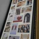 40x17 Inch Large Collage Photo Frame Set of 2, Holds 20 4x6 Photos, Solid Wood,Multi-Opening Wall Picture Frame with MatWall or Tabletop Decor,Black