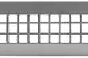 Repa Market 25" x 3" Inch Air Grille for Round Spiral Ducts - Adjustable Double Louvre Blade - Galvanized Ventilation Cover - Side Fit Round Surface Canal Ducting from 7" to 15.75" Inches