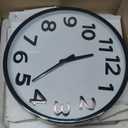 AKCISOT 18 Inch Wall Clock Large Silent Non-Ticking Wall Clocks Battery Operated - Analog Classic Clock Decorative for Living Room, Office, Home, School(Black)