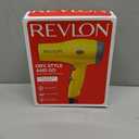 REVLON Compact Hair Dryer | 1875W Lightweight Design, Perfect for Travel, (Yellow)