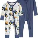 Baby Viscose from Bamboo Footless Pajamas Boys Girls Zippy Pjs Sleep 'N Play Romper - 0-24 Months (12-18 Months)