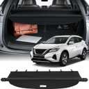 Cargo Cover for 2020 Fit for Nissan Murano 2016 Fit for Nissan Murano 2.5L 2015-2023 Fit for Nissan Murano 3.5L Retractable Rear Trunk Cargo Shade Luggage Security Cover Shielding Waterproof (53.9 In)