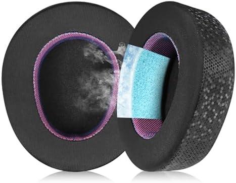 Jomwag Magic Ice Gel Replacement Earpads for SteelSeries ARCTIS NOVA PRO (Wireless) - Black/Purple