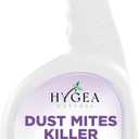 Hygea Natural Dust Mite Killer Spray - Eliminates Dust, Carpet, Rodent, Bird, Mites - Safe for Home, Children, Pets, Bedding & Furniture, 24 oz, Unscented