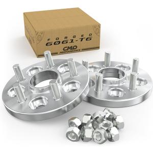 Customadeonly Forged 5x114.3 Wheel Spacers for 370Z 350Z 240SX 300ZX GTR Murano Maxima Sentra (2pcs 15mm Thick) Wheel Spacer for Q60 G37 G35 Hubcentric 5x4.5 66.1mm Bore M12x1.25 Lugs (Silver)