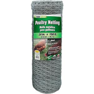 YARDGARD Chicken Wire 1 Inch Mesh 24 Inch X 150 Foot 20 Gauge Galvanized Steel Wire Fence Ideal for Crafting, Garden Protection, Bird Enclosures, Chicken Coops, Poultry Netting and Rabbit Fencing