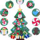 Felt Christmas Tree for Kids Wall, DIY Felt Christmas Tree for Toddlers Set with 28 Ornaments, Kid Christmas Decorations for Wall Hanging Xmas Gifts (Multicolor)