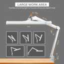 24-Inch LED Architect Desk Lamp with Clamp, 30W 2300LM, White