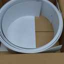 82.5" x 3.5" White PVC Vertical Blind Replacement Slats Curved Smooth (5 Pack)