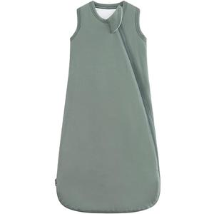 HAPIU Unisex Rayon Made from Bamboo Baby Sleep Sack TOG 1.0, 2-Way Zipper YKK, Wearable Blanket Baby (6-18 months, Dark Forest Green)
