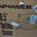 16.5" Pressure Washer Surface Cleaner Attachment, Max 4400 PSI, Stainless Steel Housing, 1/4" Quick Plug, for Gas and Electric Power Washers, Concrete Driveway Deck Wash