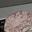 ZIMASILK Adjustable 100% Mulberry Silk Bonnet for Sleeping Women with Button Strap - Double Layer Silk Hair Bonnet, Non - Slip Night Cap for Hair & Skin Care (Pink) (One Size)