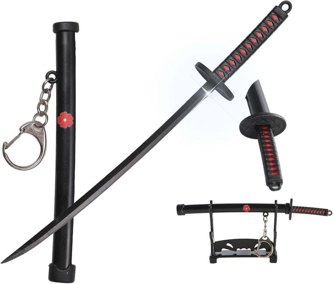 Mini Japanese Katana, 5.7-Inch Ultra Sharp Stainless Steel Knife with Scabbard, Anime Katana Keychain, Utility Cutter, Handmade for Craft Use (RDnew)