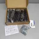 Ravinte 30 Pack 4 inch Hole Center Black Cabinet Pulls Kitchen Cabinet Handles 6-3/8" Overall Length Matte Black Hardware for Cabinet