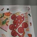 Mooliwe 38 Pcs Pizza Party Games Pin The Pepperoni on The Pizza Game Poster Stickers with Blindfolds Party Favor and Decoration for Boys and Girls Theme Birthday Party School Supplies