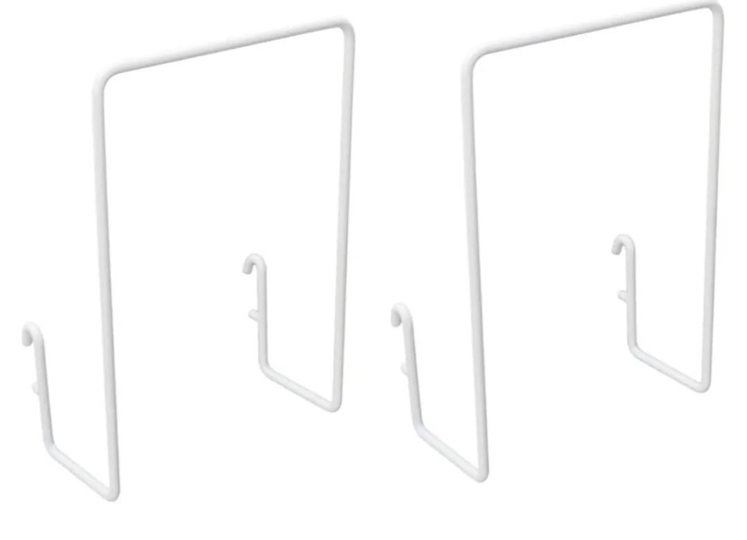 4 Pcs Stylish Plastic Storage Shelf Hooks Pegboard Stand Drawer Organizer