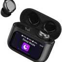 Sleep Earbuds Bluetooth 5.4 in Ear Touch Screen Sleep Headphones, Small Design Mini Sleep Earbuds for Side Sleepers with Sleep Mode, 48H Playtime Sleep Earphones Clear Calls, Carbonblack