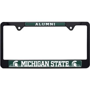 Michigan State Alumni Black License Plate Frame