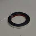 Metallic Silver Molding Trim Flexible PVC Decorative Mirror Border Tape Self Adhesive Vibrant Mirror Like Shiny Decorative Trim for Table, Wall, Mirror, Door, Wardrobe (1/2 in X 16.4 FT, Silver)