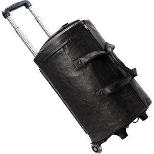 3-in-1 Convertible Rolling Garment Duffel Bag with Wheels, Black, 50L, 50 x 28 x 30 CM